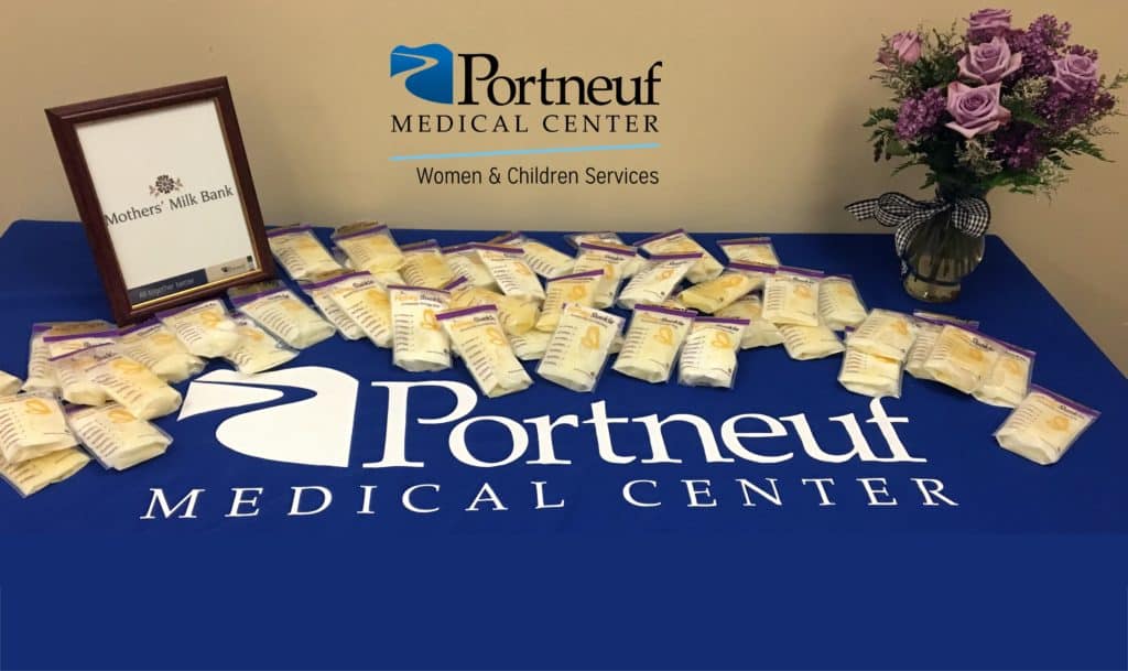 milk bank flyers on table